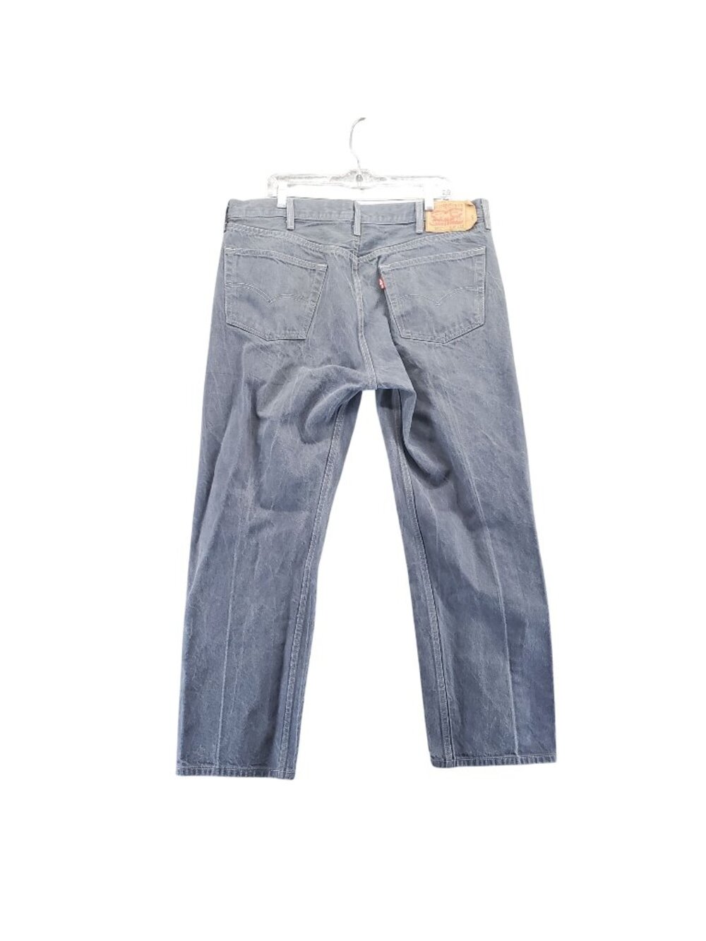 Levis Jeans Mens 42x32 Gray 501 Original Button Fly Straight *Read*